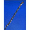 Image 4 : Heavy Cubana Style 14K GP Bracelet 9 Inch 16.2 Grams weight - unisex