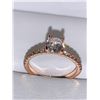 Image 1 : Ladies Rose GP .925 with .60 carat Brilliant Cut Solitaire Engagement Ring size 7