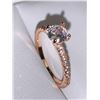 Image 3 : Ladies Rose GP .925 with .60 carat Brilliant Cut Solitaire Engagement Ring size 7