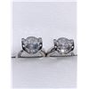 Image 1 : Ladies Bezel Set 1.0 Carat Brilliant Cut Solitaire Earring Set