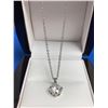 Image 3 : Single Simple 1.0 carat Solitaire Pendant & Chain Set Silver