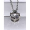 Image 4 : Single Simple 1.0 carat Solitaire Pendant & Chain Set Silver