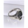 Image 3 : Gents Etched SIlver Skull Biker Ring size 10