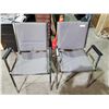 Image 3 : Lot of 2 Office Chairs, Metal with fabric seat.