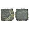 Ancient Vidarbha / Marathwada reigion, post-Mauryan 'horse' type copper coin, 2.45g.