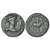Kushans, copper drachm of Vima Takto 'Soter Megas' (c.80-95AD), Begram series, MAC 2987, 1.92g.