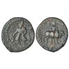 Kushans, copper quarter unit of Wima Kadphises (c.110-127 AD), MAC 3053-3054, 3.96g.