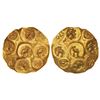 Image 1 : Western Gangas as feudatories of the Rashtrakutas, gold punch-marked Gadyana, 3.79g.