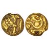 Western Gangas (10th-11th century AD), gold gajapati fanam, MCSI-I 195-196, 0.26g.