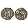 Chola Kings, silver kahavanu of Uttama Chola (973-985 AD), MCSI-II 324-329, 3.68g.
