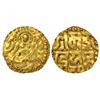 Image 1 : Kalachuris of Tripuri, gold 4½ masha coin of Gangeya Deva (1015-1040 AD), Deyell 119b, 4.14g.