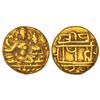 Vijayanagar Kingdom, Sangama dynasty, gold ½ pagoda of Hari Hara II (1377-1404 AD), 1.69g.