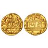 Vijayanagar Kingdom, Sangama dynasty, gold ½ pagoda of Hari Hara II (1377-1404 AD), 1.69g.
