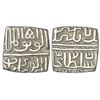 Sultans of Malwa, Silver square ½ tanka of Rana Sangram of Mewar, G&G M200, 4.90g.