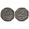 Akbar (1556-1605 AD), copper takka (double dam), Bairata mint, Bahman 48, KM 38.3, 41.45g.