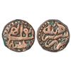 Image 1 : Akbar (1556-1605 AD), copper dam, Sahrind mint, Sanah Ilahi 41, KM 32.23, 20.59g.