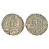 Image 1 : Cooch Behar, Debendra Narayana (1763-1765 AD), silver ½ tanka, Bose KK-I1.1-1.7, 4.79g.