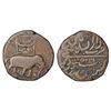 Mysore, Tipu Sultan (1787-1799 AD), copper 2 paisa (mushtari), Pattan, AM 1225, KM 124.6, 20.31g.