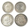 Baroda, Sayaji Rao III (1875-1938 AD), silver coins (2), 2 annas, 1.36g and 4 annas, 2.83g.