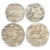 Cambay, late 18th century AD, silver coins (2), ½ rupee & 1 rupee, Khambayat mint. (2 coins)