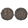 Image 1 : Hyderabad, Feudatories-Shorapur, Bahari, copper paisa, chakra, trisul and shanka, KM C63, 10.02g.