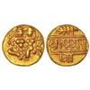 Image 1 : Mysore, Krishna Raja Wodeyar (1799-1868 AD), gold pagoda, KM C210, 3.43g.
