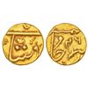 Bombay Presidency, Bombay mint, gold panchiya(1/3 mohur), Shah Alam II, Privy mark 4, PR 263, 3.86g.