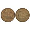East India Company, copper ½ anna, 1845, Calcutta mint, PR 138, 12.73g.