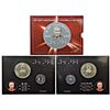2009, 200th Birth Anniversary of Louis Braille, UNC set of 2 coins, 100 rupees and 2 rupees, Kolkata