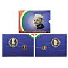 2005, Lal Bahadur Shastri Birth Centenary, Proof set of 2 coins, 100 rupees and 5 rupees, Kolkata