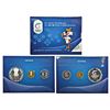 Image 1 : 2010, XIX Commonwealth Games Delhi, Proof set of 3 coins, Kolkata mint, RB 371