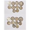 A group of 10 silver coins, includes Ahmadnagar Farrukhabad, Bhopal, Balwantnagar, etc. (10 coins)