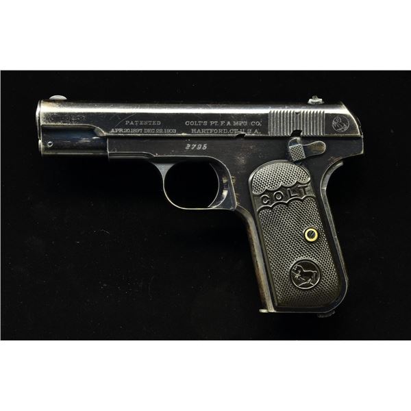 COLT 380 ACP MODEL 1908 POCKET SEMI-AUTO PISTOL.