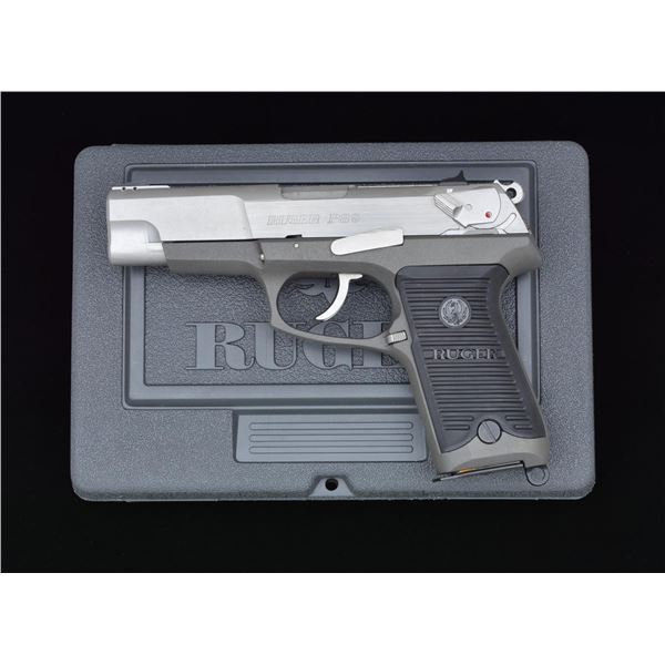 RUGER P89D STAINLESS SEMI AUTO PISTOL.