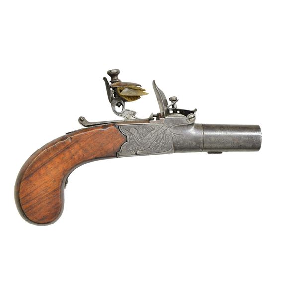 SCREW BARREL BOXLOCK FLINTLOCK POCKET PISTOL