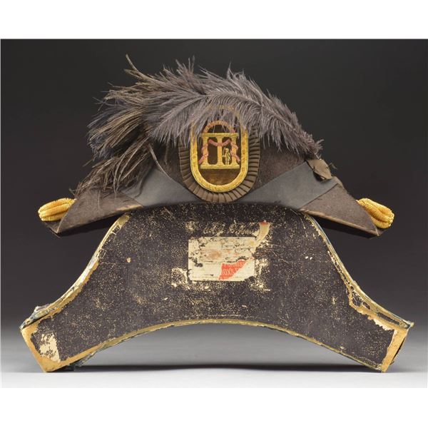 IMPRESSIVE 19TH CENTURY GEORGIA OFFICER’S CHAPEAU