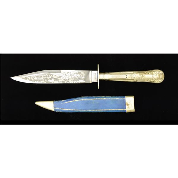 FINE COMMERMORATIVE "CALIFORNIAN" BOWIE KNIFE.