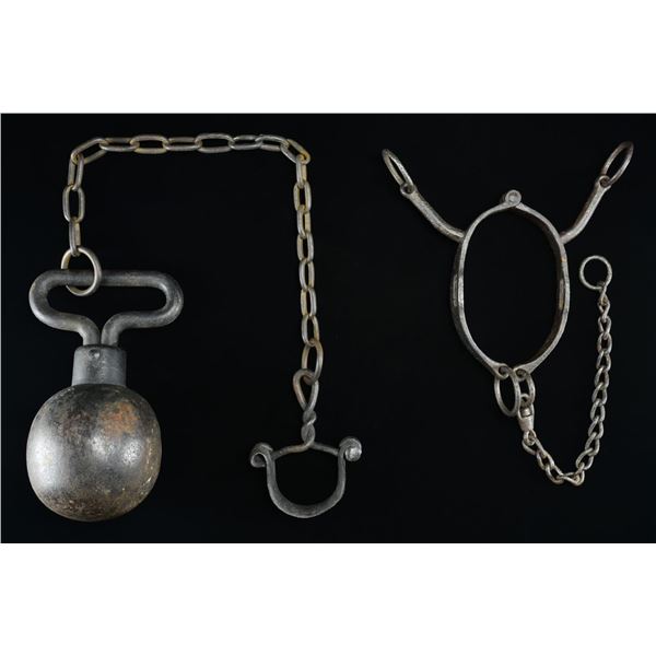 ANTIQUE BALL & CHAIN.
