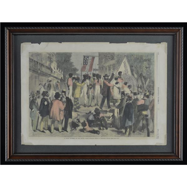 SLAVE AUCTION AT THE SOUTH.
