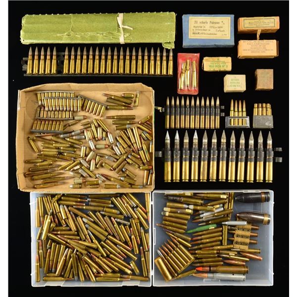 INTERESTING COLLECTION OF METALLIC CARTRIDGE