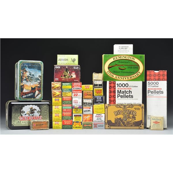 3,400+ RDS. OF 22 LR, .177 PELLETS & RIMFIRE AMMO.