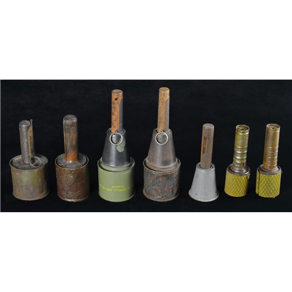 6 INERT SOVIET STYLE STICK GRENADES.