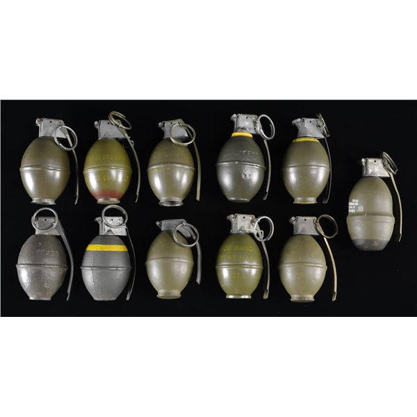 11 DUMMY / INERT COLD WAR US GRENADES