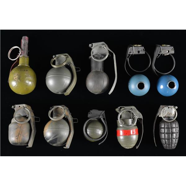 10 INERT / TRAINING MINIATURE GRENADES.