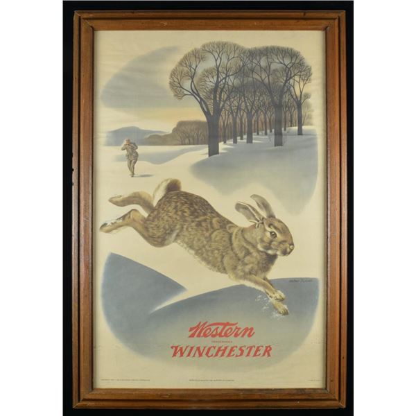 8 WINCHESTER FRAMED POSTERS.