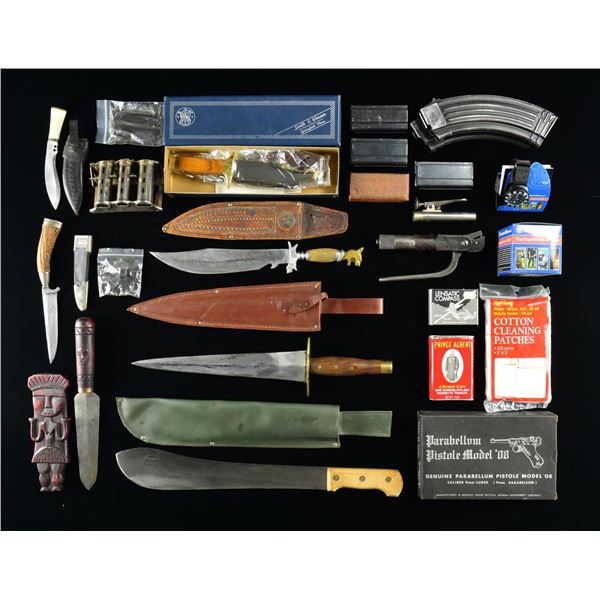 GROUPING OF FIREARMS RELATED ACCESSORIES,