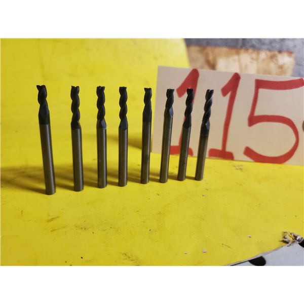 Carbide Radius End Mill 5/32" 3fl. Shank 3/16"