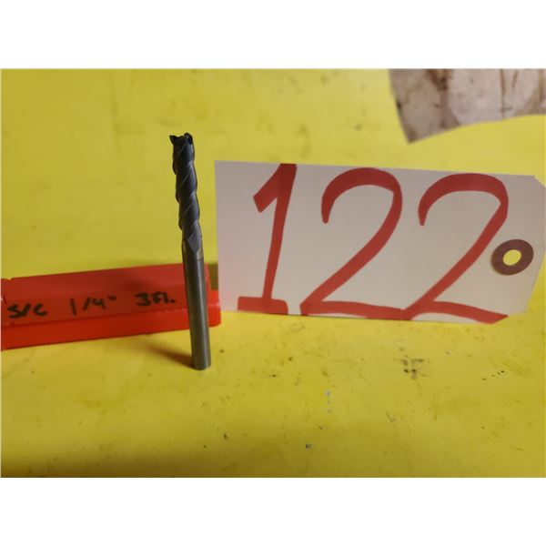 Carbide End Mill 1/4" 3fl.