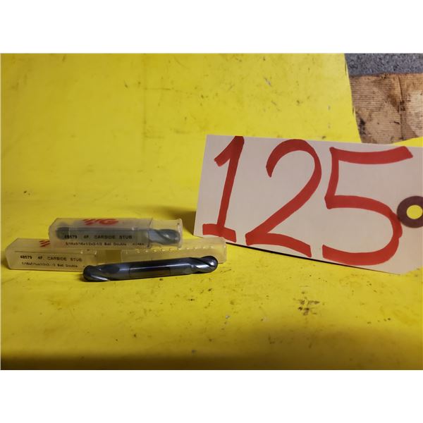 New YG Carbide BallNose Double End Mill 5/16" 4fl.