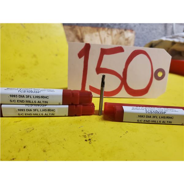 New MESCO Carbide End Mill .1093" 3fl.
